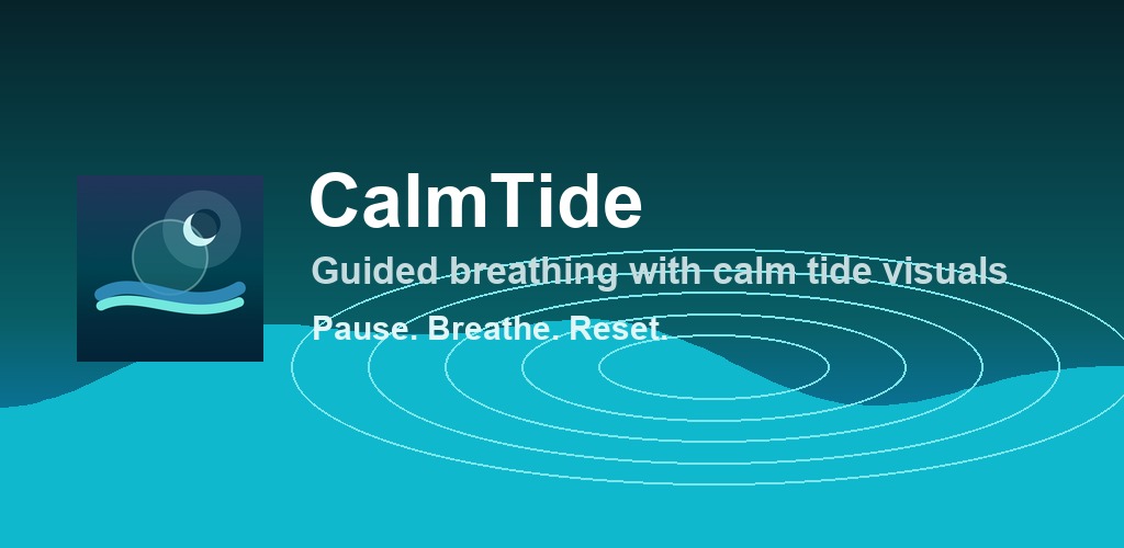 CalmTide guided breathing app preview